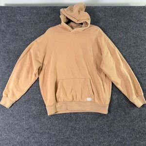 Hollister Beige Hoodie‎ Pullover Sweatshirt Neutral Oversized Y2K Skater Style